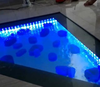 Стеклянные полы с подсветкой
